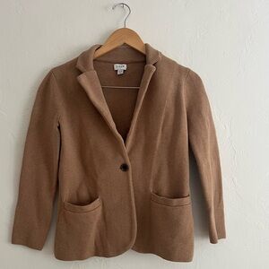 J. Crew Tan Sweater Jacket - XS Petite